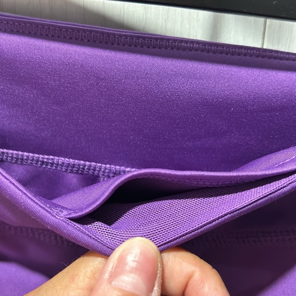 NWT Nike Training Mid rise Purple Tennis Skort tight fit size medium Junior - Picture 7 of 8